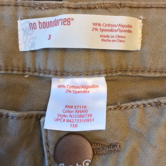 NWT No Boundries tan jeans - Picture 3 of 4